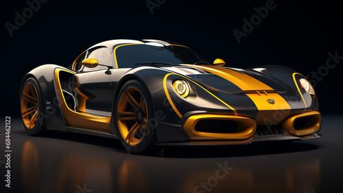 3d render of super sport car © BornHappy