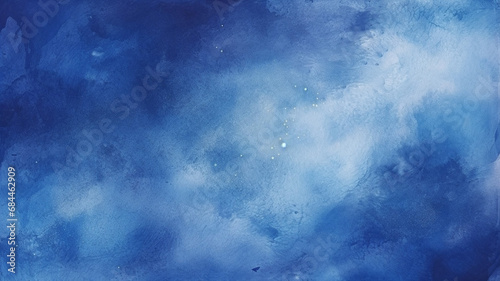 Abstract dark blue watercolor paint background