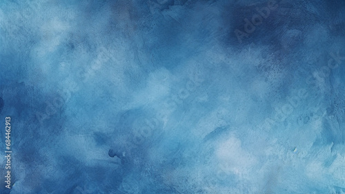 Abstract beautiful blue watercolor paint background