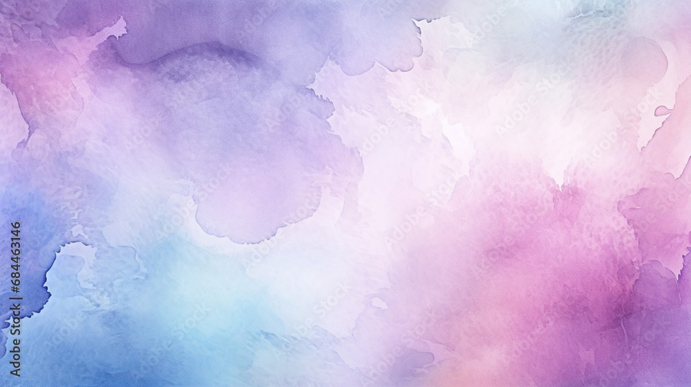 Smooth light pink purple shades and blue watercolor