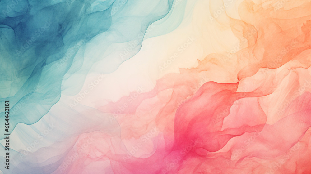 Colorful hand painted abstract watercolor texture background