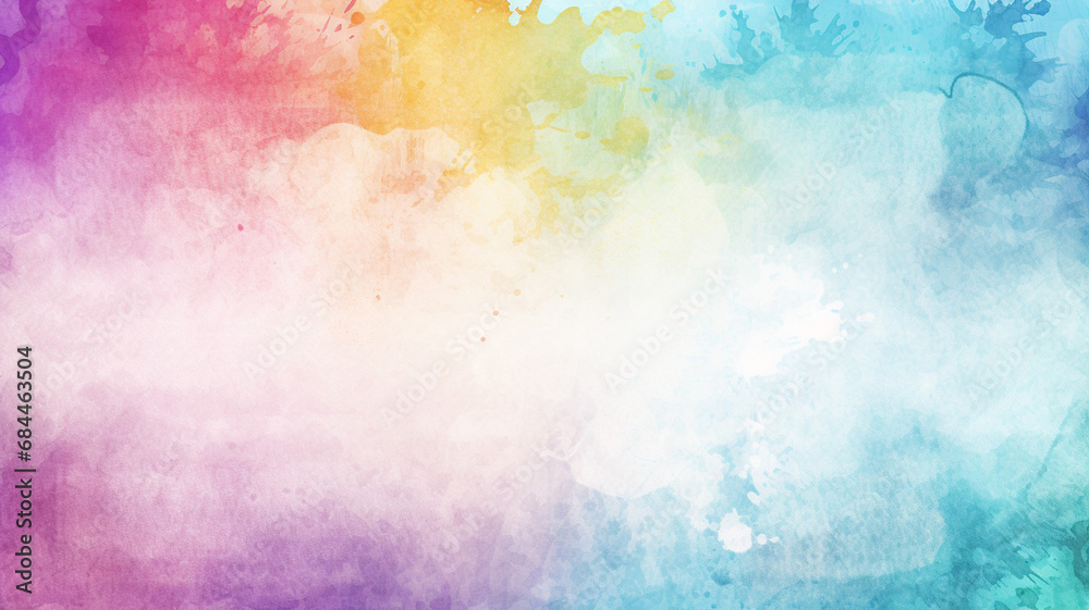 watercolor paint background design with colorful