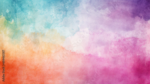 watercolor paint background design with colorful splash photo