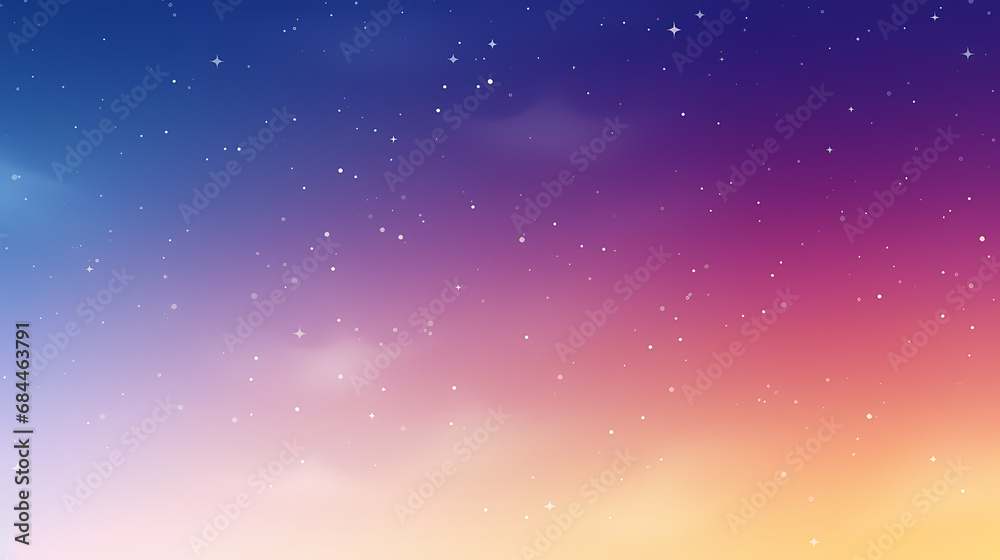 Fototapeta premium Starry summer gradient abstract background poster web page PPT, abstract art background