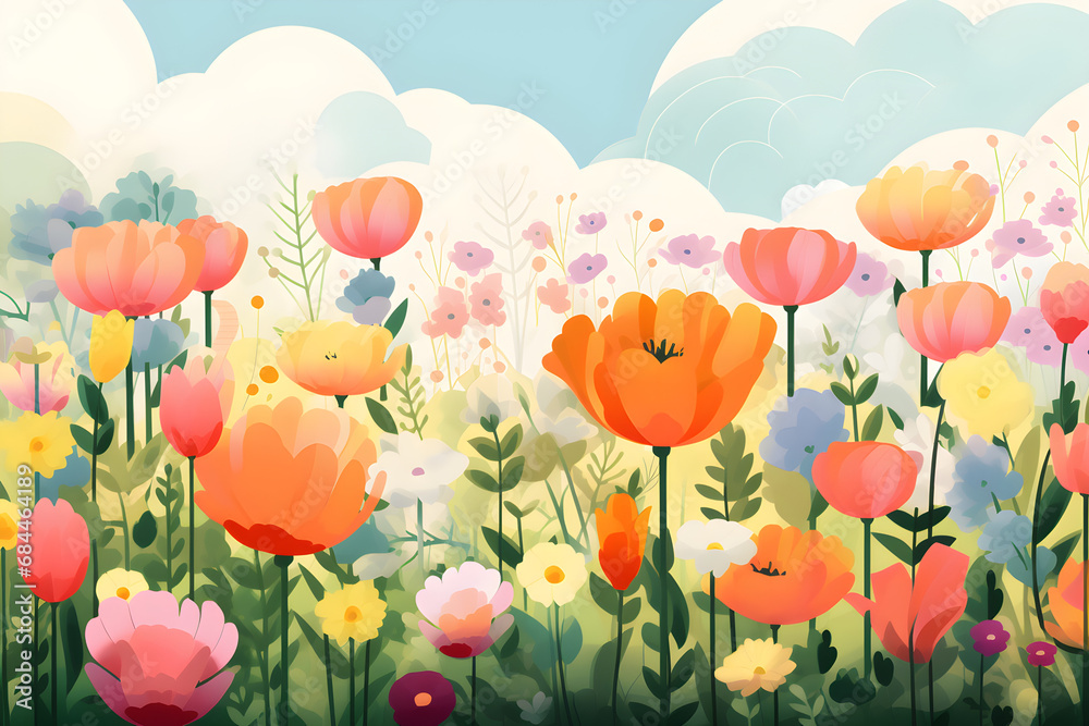 simple airport background illustration 
