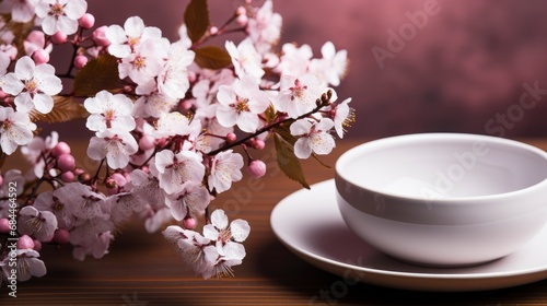 Elegant Table Setting Floral Decor Spring , Background HD, Illustrations
