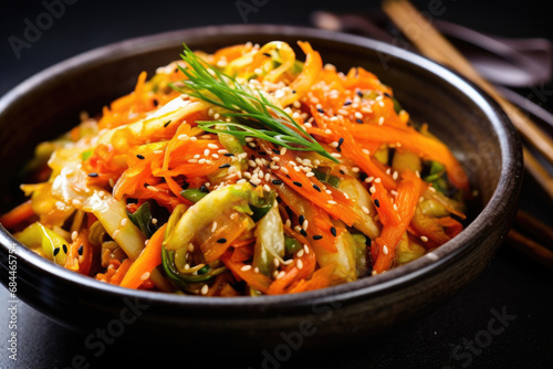 Korean cabbage and carrot salad