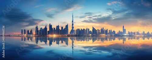 United Arab Emirates- Dubai- View of cityspace. Generative ai