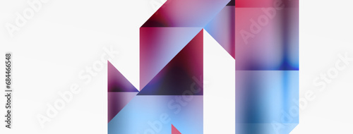 Captivating vector abstraction. Triangles interlock in mesmerizing dance  crafting dynamic geometric backdrop. Fusion of shapes and angles creates artful symphony of modern design
