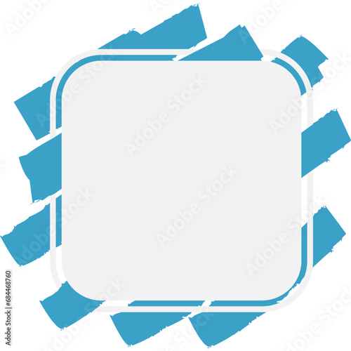 Square Frame with Brush Stroke