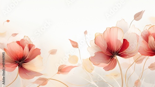  vector background with a luxurious touch, combining golden line art flowers, © Naseem