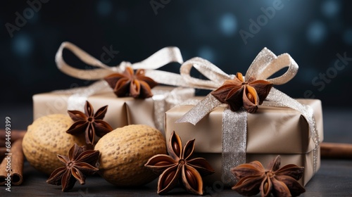 Gifts Christmas Decoration , Background HD, Illustrations