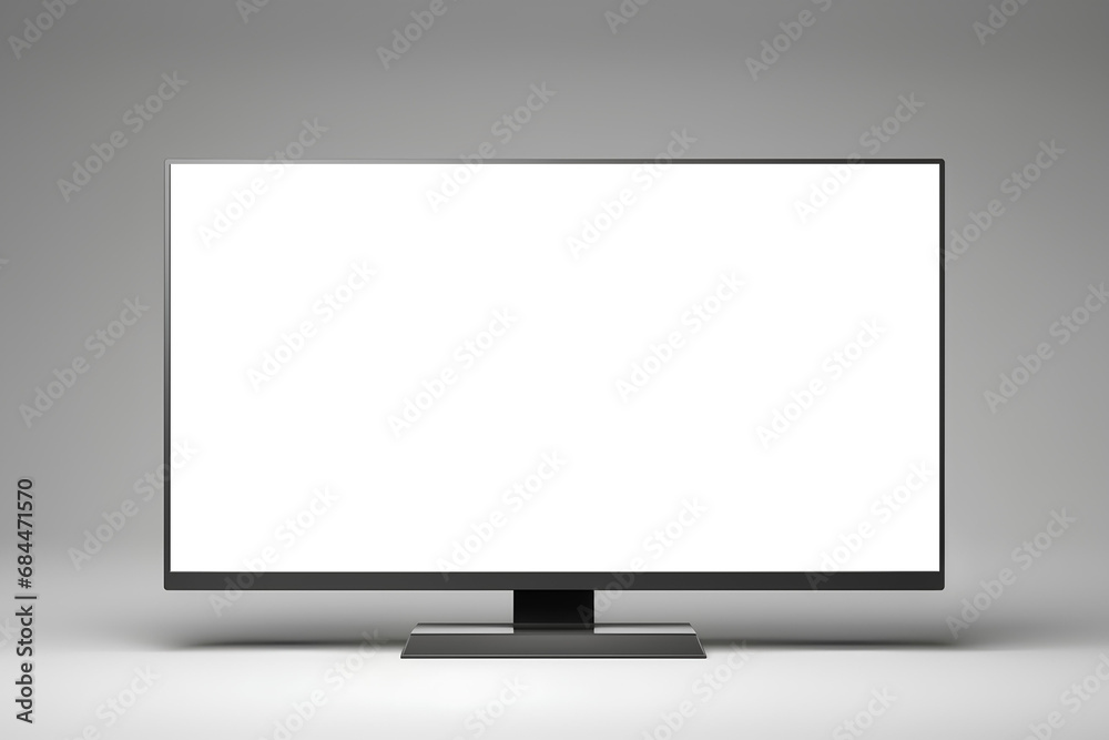 empty Flat screen TV , mock up, high resolution photography generated by AI empty Flat screen TV , mock up, high resolution photography generated by AI