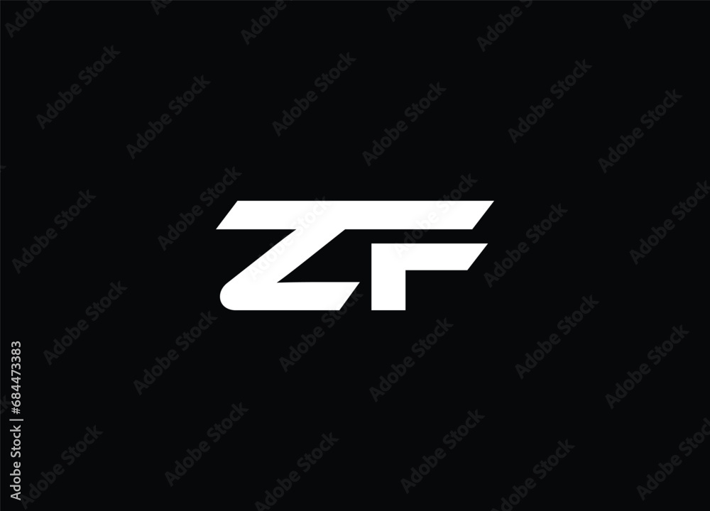 Creative Letters ZF Logo Design Vector Template Creative Letters ZF Logo Design Vector Template
