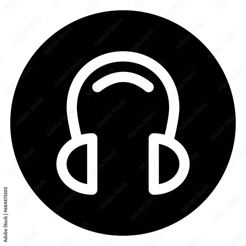 earmuffs glyph icon earmuffs glyph icon
