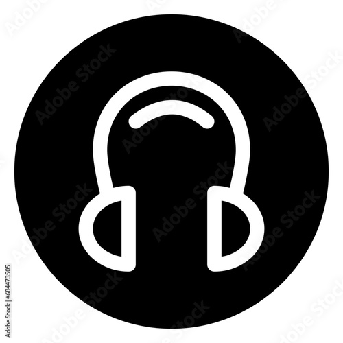 earmuffs glyph icon