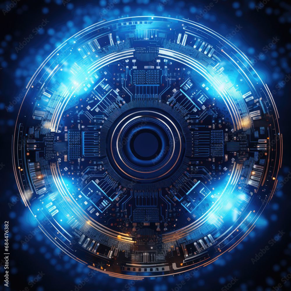 Abstract circuit board technology background. Modern  Electronic technology futuristic.