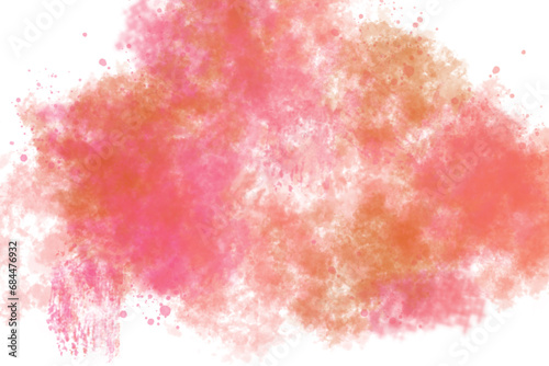 Abstract watercolor cloud texture simple background with young red and orange colors.Banner, web, wallpaper, and illustration.
