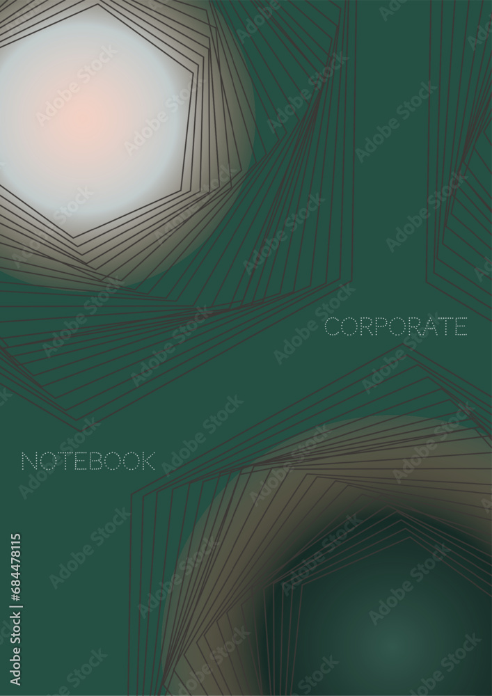 Naklejka premium Minimal Minimal Geometric Vector Poster Design with Lines and Gradient Colorful Circles. Collection of Abstract Backgrounds for Covers, Flyers, Templates, Booklets, Cards, Brochures, Branding, etc.