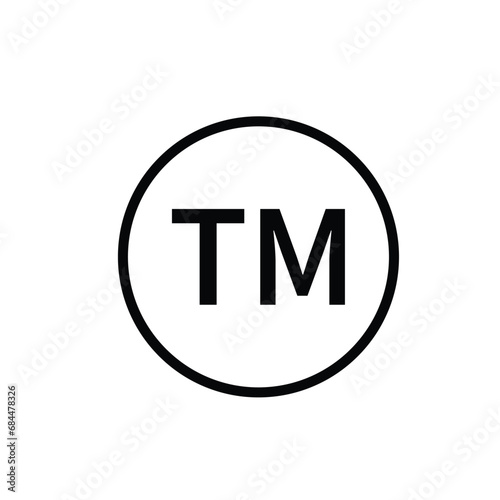Trade mark icon vector logo design template