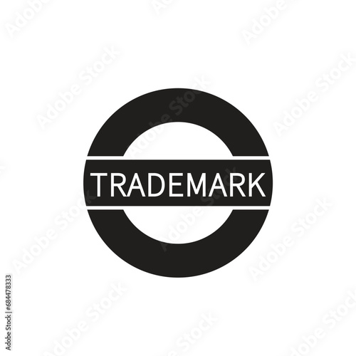 Trade mark icon vector logo design template