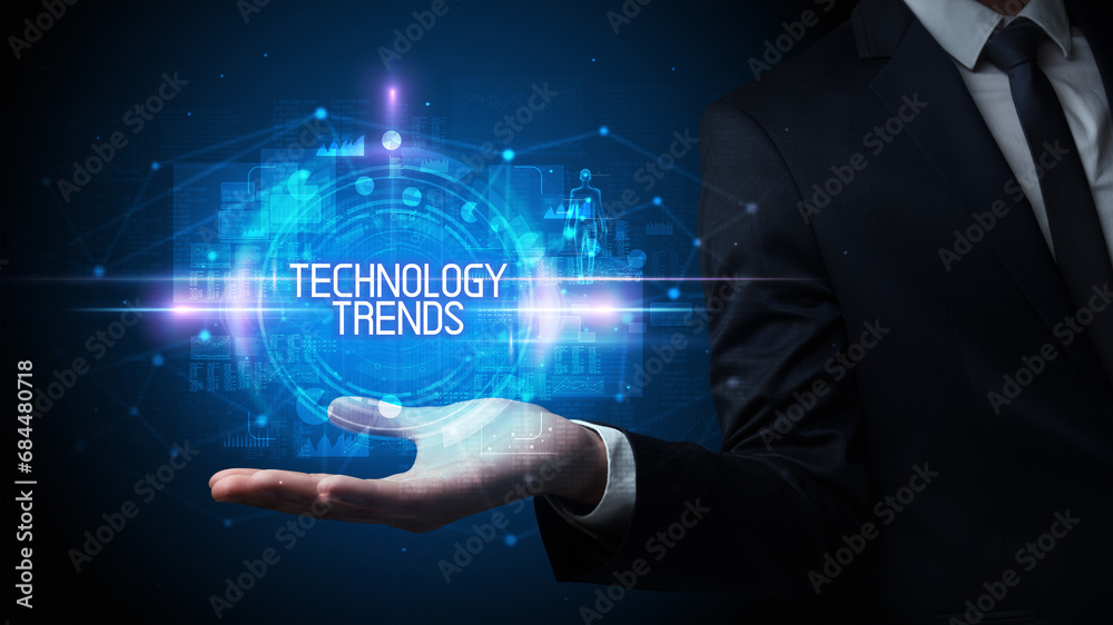 Man hand holding digital technology concept Man hand holding digital technology concept