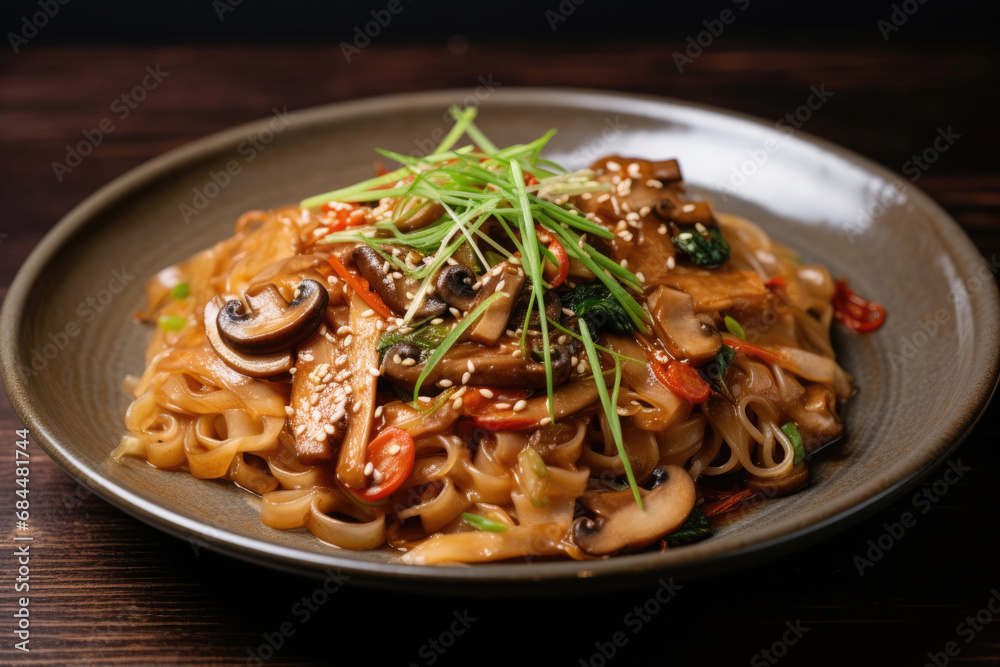 Korean rice noodle dish