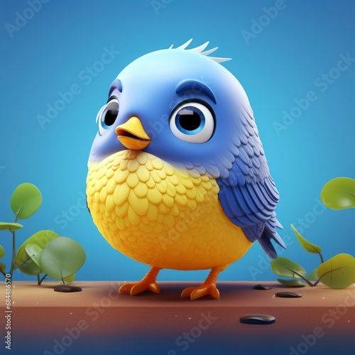 Cute 3d cartoon of bird © Outkast