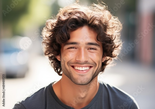 Portrait of happy smiling confident Actor