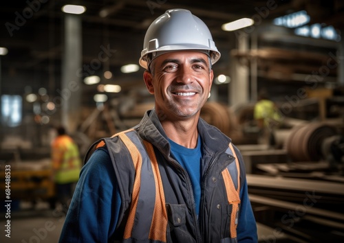 Portrait of happy smiling confident Electrician