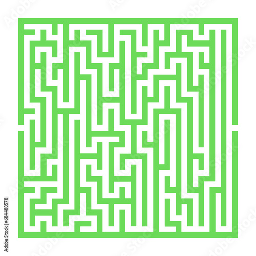 Maze Geometric Illustration
