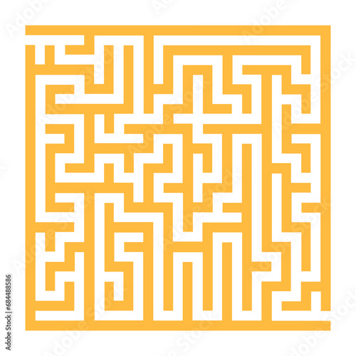 Maze Geometric Illustration