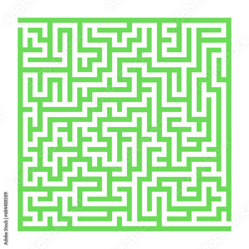 Maze Geometric Illustration
