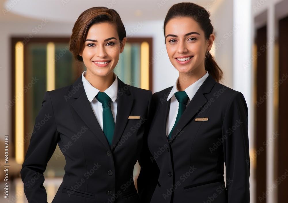 Portrait of happy smiling confident Hotel Staff Portrait of happy smiling confident Hotel Staff