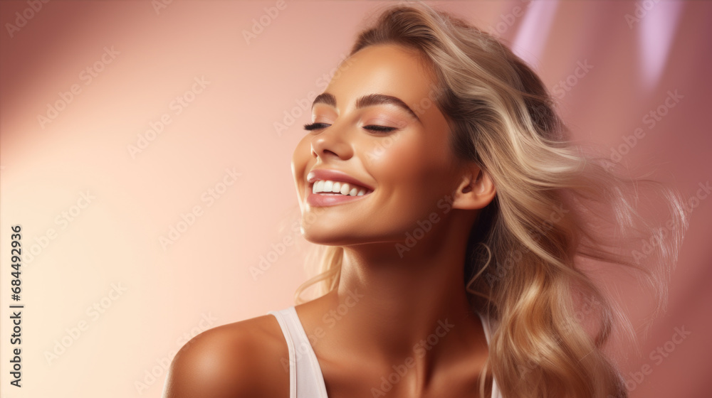 Portrait of beautiful young woman with clean fresh healthy skin Portrait of beautiful young woman with clean fresh healthy skin