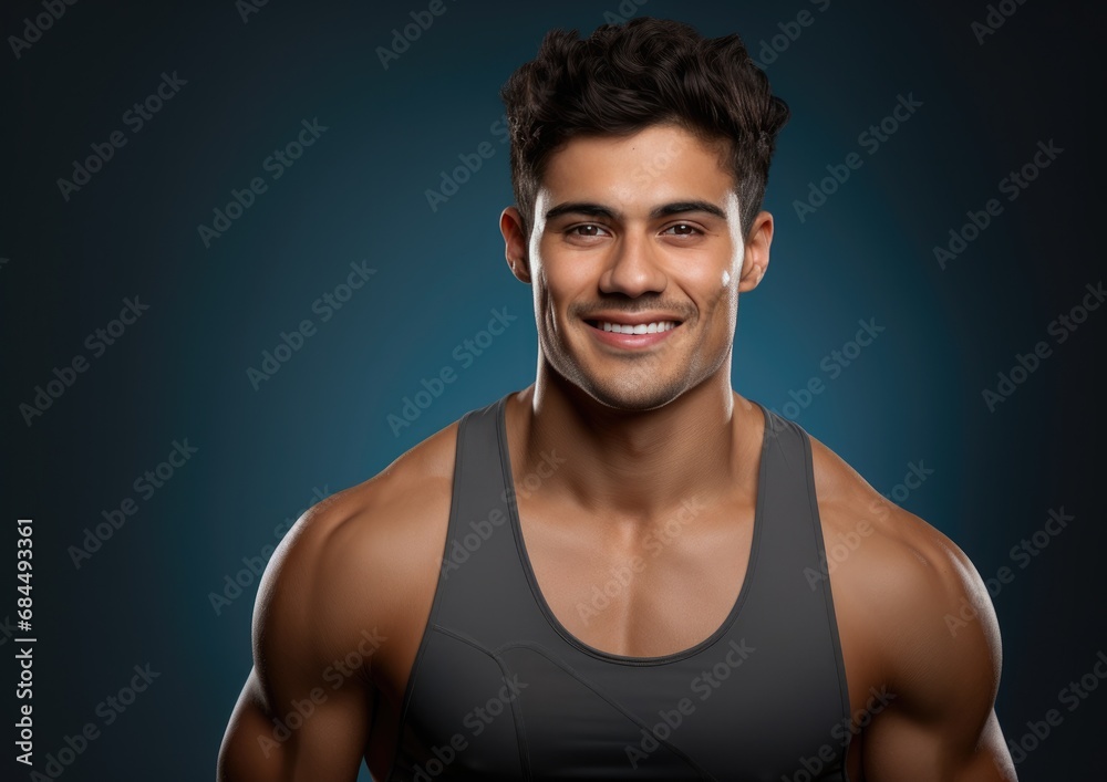 Portrait of happy smiling confident Professional Athlete Portrait of happy smiling confident Professional Athlete
