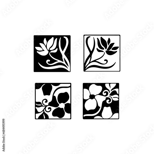 vector illustration of flower box concept