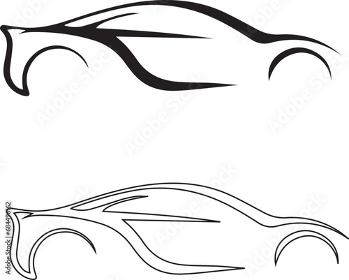 illustration of a tattoo,car, auto, vector, icon, automobile, vehicle, transport, transportation, illustration, silhouette, set, cartoon, wheel, sport, design, drive, speed, traffic, sedan, motor, roa photo