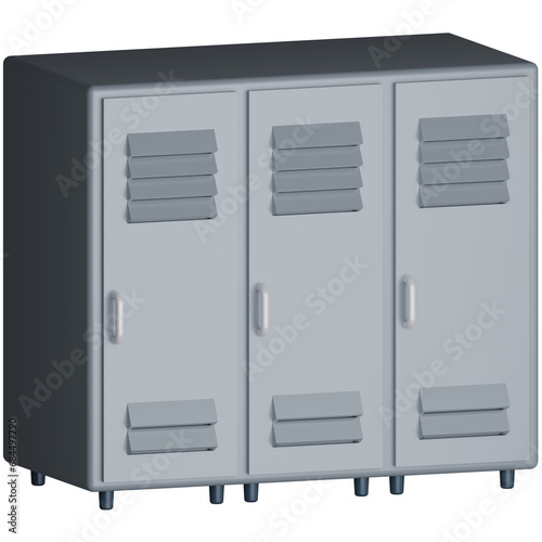 3D Office Locker © iconfield