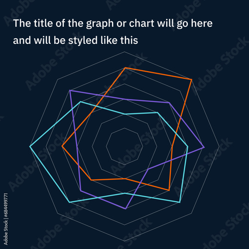 Spider Chart Vector Template