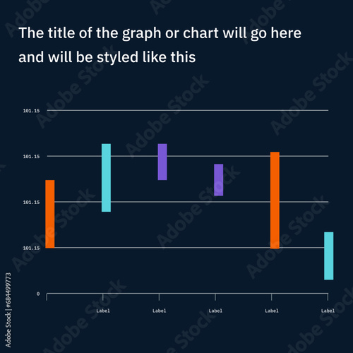 Waterfall Chart Vector Template