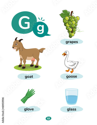 G Word vector icon sets