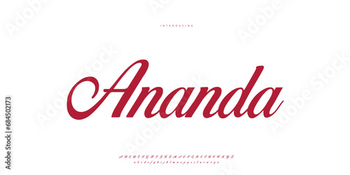 Hand drawn elegant alphabet letters font and number. Classic Lettering Minimal Fashion Designs. Typography modern serif fonts regular decorative vintage concept. vector illustration