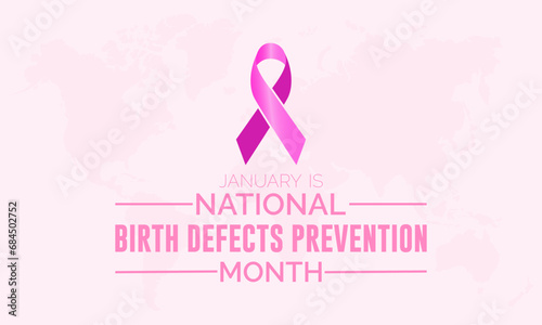 National Birth Defects Prevention Month vector template. Raising Awareness and Supporting Healthy Pregnancies with Birth Defect Prevention Graphics. background, banner, card, poster design.