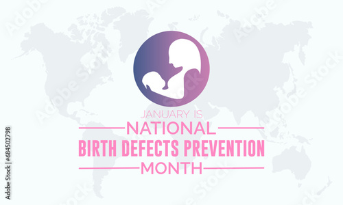 National Birth Defects Prevention Month vector template. Raising Awareness and Supporting Healthy Pregnancies with Birth Defect Prevention Graphics. background, banner, card, poster design.