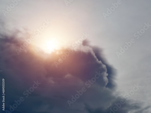 The clear and bright sky of summer, with a smooth texture of clouds and a calm and peaceful atmosphere. the summer sky, with soft and fluffy clouds