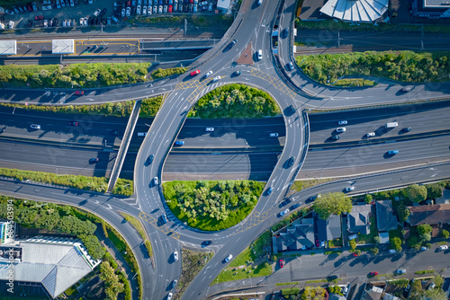 Greenlane motorway interchange, Auckland, New Zealand