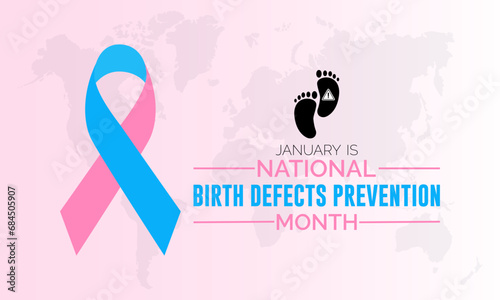 National Birth Defects Prevention Month vector template. Raising Awareness and Supporting Healthy Pregnancies with Birth Defect Prevention Graphics. background, banner, card, poster design.