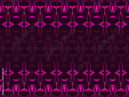 Metal background with shiny purple ornament, with steel concept.