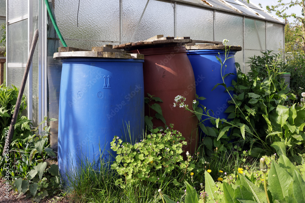 Rain barrels Rain barrels
